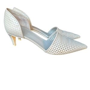 Vince Aurelian Gray Kitten Leather D’Orsay Heels I Size: 6.5M